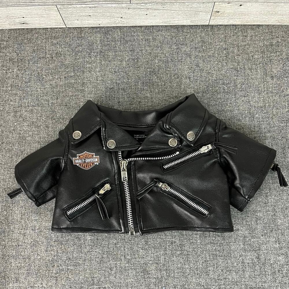 Build A Bear Harley Davidson Jacket Fits Standard 16 in Build A Bear Plush